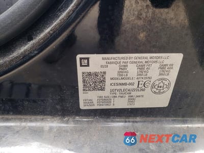 Zdjęcie 12 z 12 samochodu: 2018 GMC SIERRA K1500 VIN:1GTV2LEC4JZ231260 - miniatura