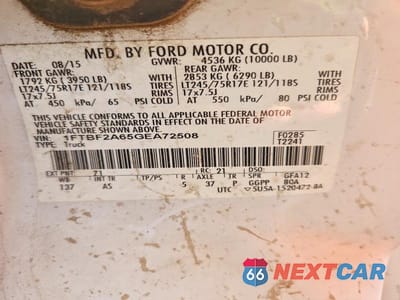 Zdjęcie 10 z 10 samochodu: 2016 FORD F250 SUPER DUTY UTILITY / SERVICE TRUCK VIN:1FTBF2A65GEA72508 - miniatura