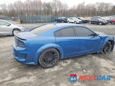 Trzecie zdjęcie samochodu z tyłu: 2021 DODGE CHARGER SCAT PACK VIN:2C3CDXGJ3MH597837 - miniatura