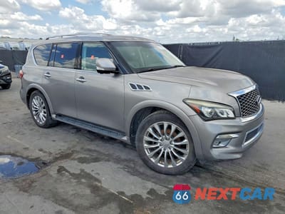 Czwarte zdjęcie samochodu z boku: 2017 INFINITI QX80 BASE AWD VIN:JN8AZ2NE2H9154554 - miniatura