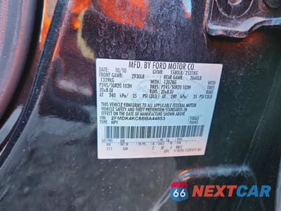 Zdjęcie 13 z 13 samochodu: 2011 FORD EDGE LIMITED VIN:2FMDK4KC8BBA44853 - miniatura
