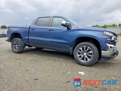 Czwarte zdjęcie samochodu z boku: 2021 CHEVROLET SILVERADO K1500 LT VIN:3GCUYDED5MG483225 - miniatura
