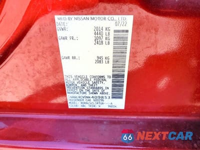 Zdjęcie 12 z 12 samochodu: 2022 NISSAN ALTIMA SR VIN:1N4AL4CV0NN409853 - miniatura