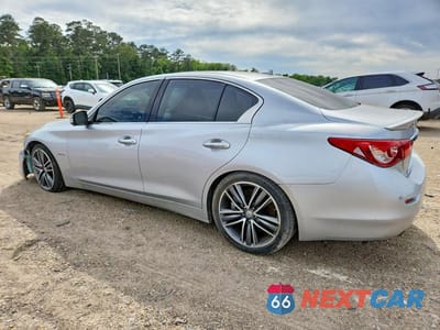 Drugie zdjęcie samochodu z przodu: 2014 INFINITI Q50 HYBRID SPORT VIN:JN1AV7AP6EM691080 - miniatura