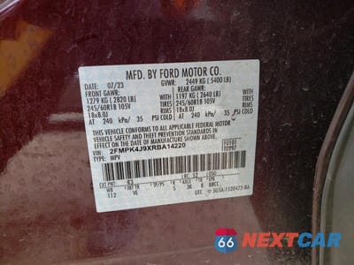 Zdjęcie 13 z 13 samochodu: 2024 FORD EDGE SEL VIN:2FMPK4J9XRBA14220 - miniatura