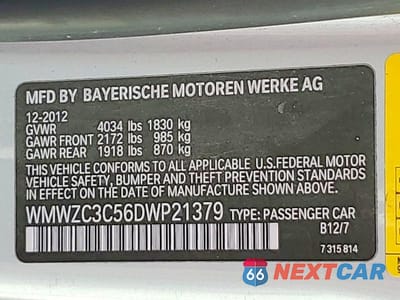 Zdjęcie 12 z 12 samochodu: 2013 MINI COOPER S COUNTRYMAN VIN:WMWZC3C56DWP21379 - miniatura