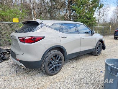 Trzecie zdjęcie samochodu z tyłu: 2021 CHEVROLET BLAZER 2LT VIN:3GNKBCRS1MS567610 - miniatura