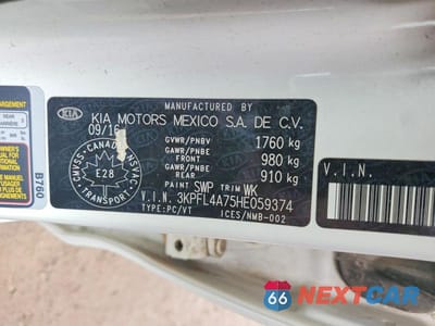 Zdjęcie 13 z 13 samochodu: 2017 KIA FORTE LX VIN:3KPFL4A75HE059374 - miniatura