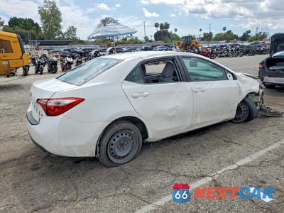 Trzecie zdjęcie samochodu z tyłu: 2014 TOYOTA COROLLA LE VIN:5YFBURHE7EP111420 - miniatura