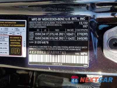 Zdjęcie 14 z 14 samochodu: 2023 MERCEDES-BENZ GLE 63 AMG 4MATIC VIN:4JGFB8KB1PA898741 - miniatura