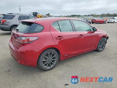 Trzecie zdjęcie samochodu z tyłu: 2012 LEXUS CT 200 VIN:JTHKD5BH6C2075466 - miniatura