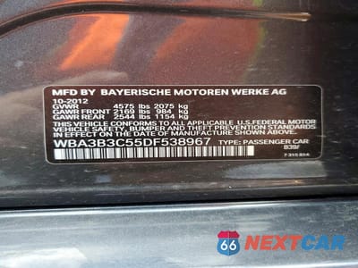 Zdjęcie 12 z 12 samochodu: 2013 BMW 328 XI VIN:WBA3B3C55DF538967 - miniatura