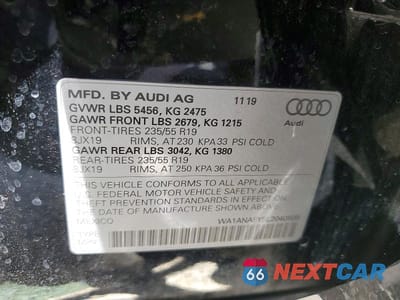 Zdjęcie 13 z 13 samochodu: 2020 AUDI Q5 PREMIUM VIN:WA1ANAFY5L2040599 - miniatura