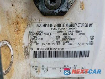 Zdjęcie 12 z 12 samochodu: 2008 FORD F350 SRW SUPER DUTY VIN:1FDSF30588EC15799 - miniatura