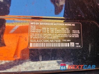 Zdjęcie 14 z 14 samochodu: 2019 BMW X5 XDRIVE50I VIN:5UXJU2C58KLN67908 - miniatura