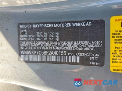 Zdjęcie 12 z 12 samochodu: 2015 MINI COOPER S VIN:WMWXP7C58F2A40155 - miniatura