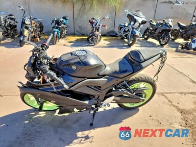 Trzecie zdjęcie samochodu z tyłu: 2019 YAMAHA YZFR3 A VIN:MH3RH18YXKK002024 - miniatura