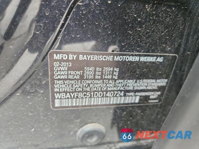 Zdjęcie 12 z 12 samochodu: 2013 BMW 750 LXI VIN:WBAYF8C51DD140724 - miniatura
