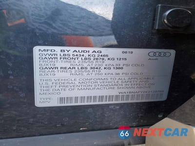 Zdjęcie 13 z 13 samochodu: 2019 AUDI Q5 PREMIUM PLUS VIN:WA1BNAFY2K2129789 - miniatura
