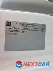 Zdjęcie 12 z 12 samochodu: 2015 CHEV EXPRESS G3500 VIN:1GB0G2CG9F1277527 - miniatura