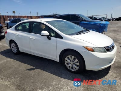 Czwarte zdjęcie samochodu z boku: 2012 HONDA CIVIC LX VIN:19XFB2F57CE099382 - miniatura