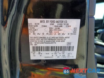 Zdjęcie 14 z 14 samochodu: 2010 FORD ESCAPE LIMITED VIN:1FMCU0E75AKA35173 - miniatura