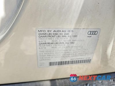Zdjęcie 13 z 13 samochodu: 2015 AUDI Q5 PREMIUM PLUS VIN:WA1LFAFP9FA118180 - miniatura