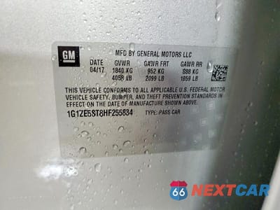 Zdjęcie 12 z 12 samochodu: 2017 CHEVROLET MALIBU LT VIN:1G1ZE5ST8HF255834 - miniatura