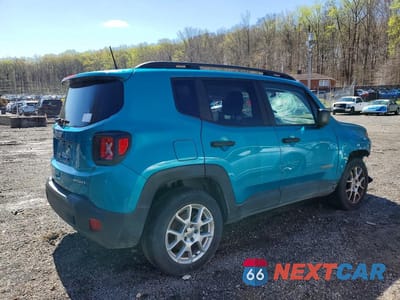 Trzecie zdjęcie samochodu z tyłu: 2020 JEEP RENEGADE SPORT VIN:ZACNJBAB7LPL54835 - miniatura