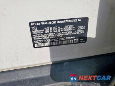 Zdjęcie 13 z 13 samochodu: 2021 BMW X6 XDRIVE40I VIN:5UXCY6C09M9G28940 - miniatura