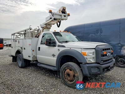 2014 FORD F450 SUPER DUTY BUCKET TRUCK 1FDUF4GT9EEA94473 - główne zdjęcie licytacji z USA - miniatura