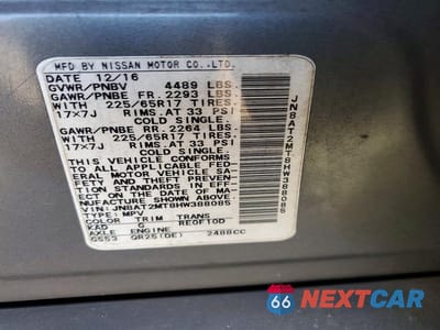 Zdjęcie 12 z 12 samochodu: 2017 NISSAN ROGUE S VIN:JN8AT2MT8HW388085 - miniatura