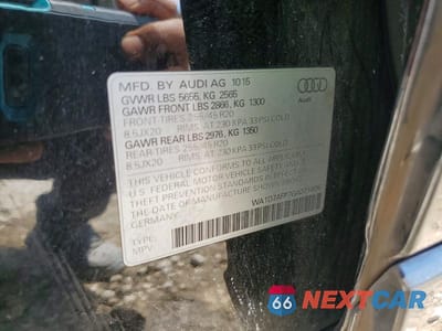 Zdjęcie 13 z 13 samochodu: 2016 AUDI Q5 PREMIUM PLUS S-LINE VIN:WA1D7AFP7GA071606 - miniatura