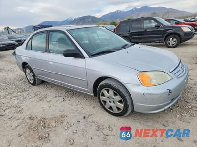 Czwarte zdjęcie samochodu z boku: 2002 HONDA CIVIC EX VIN:1HGES26752L074131 - miniatura