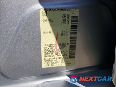 Zdjęcie 13 z 13 samochodu: 2013 NISSAN SENTRA SV VIN:1N4AB7AP9DN905502 - miniatura