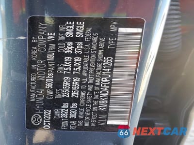 Zdjęcie 14 z 14 samochodu: 2023 HYUNDAI IONIQ 5 SEL VIN:KM8KNDAF0PU141265 - miniatura
