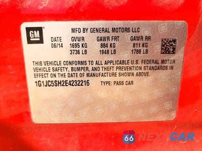 Zdjęcie 12 z 12 samochodu: 2014 CHEVROLET SONIC LT VIN:1G1JC5SH2E4232216 - miniatura
