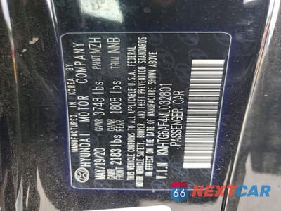 Zdjęcie 12 z 12 samochodu: 2021 HYUNDAI VELOSTER 2.0L PREMIUM VIN:KMHTG6AF4MU032801 - miniatura