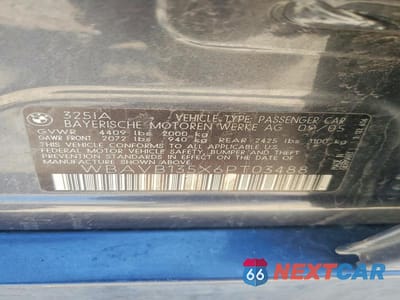 Zdjęcie 12 z 12 samochodu: 2006 BMW 325 I VIN:WBAVB135X6PT03488 - miniatura