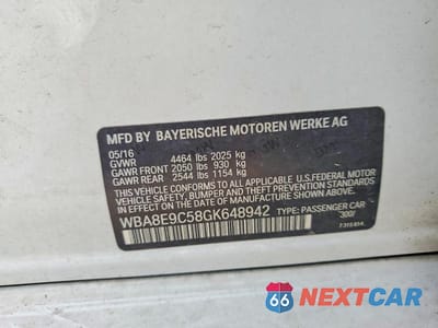 Zdjęcie 12 z 12 samochodu: 2016 BMW 328 I SULEV VIN:WBA8E9C58GK648942 - miniatura