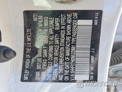 Zdjęcie 13 z 13 samochodu: 2021 HONDA CIVIC EX VIN:SHHFK7H60MU228981 - miniatura