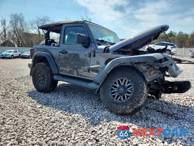 Czwarte zdjęcie samochodu z boku: 2021 JEEP WRANGLER SPORT VIN:1C4GJXAN5MW722288 - miniatura