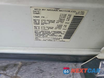 Zdjęcie 13 z 13 samochodu: 2020 NISSAN MURANO SV VIN:5N1AZ2BJ7LN160746 - miniatura