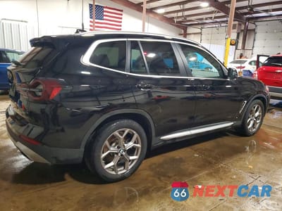 Trzecie zdjęcie samochodu z tyłu: 2022 BMW X3 XDRIVE30I VIN:5UX53DP08N9N08194 - miniatura