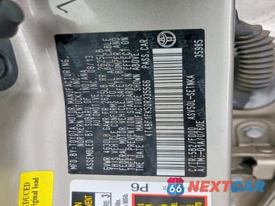 Zdjęcie 12 z 12 samochodu: 2013 TOYOTA CAMRY LE VIN:4T4BF1FK5DR335566 - miniatura