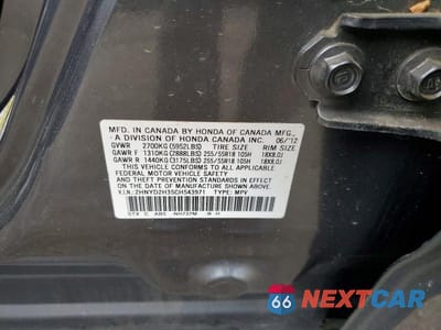 Zdjęcie 13 z 13 samochodu: 2012 ACURA MDX TECHNOLOGY VIN:2HNYD2H35CH543971 - miniatura