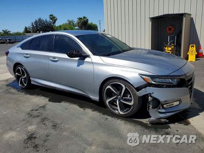 Czwarte zdjęcie samochodu z boku: 2019 HONDA ACCORD SPORT VIN:1HGCV1F38KA127437 - miniatura