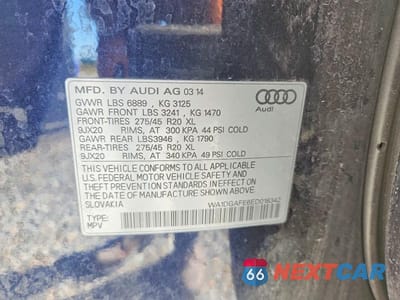 Zdjęcie 13 z 13 samochodu: 2014 AUDI Q7 PRESTIGE VIN:WA1DGAFE6ED018342 - miniatura