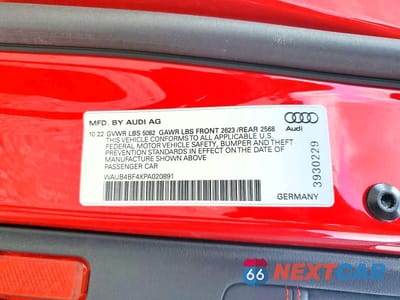 Zdjęcie 13 z 13 samochodu: 2023 AUDI S4 PREMIUM PLUS VIN:WAUB4BF4XPA020891 - miniatura