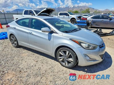 Czwarte zdjęcie samochodu z boku: 2014 HYUNDAI ELANTRA LIMITED VIN:5NPDH4AE8EH464854 - miniatura